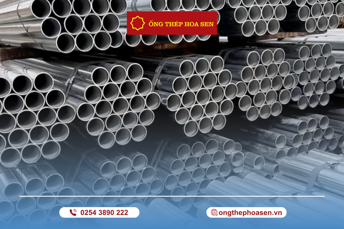Ống thép đen Hoa Sen chất lượng cao, bền bỉ, được sản xuất theo tiêu chuẩn quốc tế, phù hợp cho xây dựng và công nghiệp.